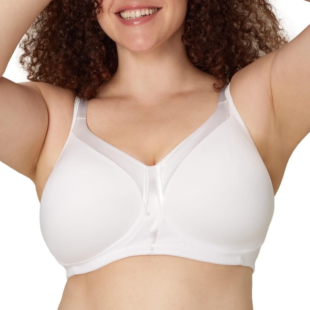 NWT Playtex Full Figure 18 Hour Sleek Sm White 42B